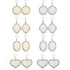 8pairs Earrings Stainless Teardrop Classic Earring